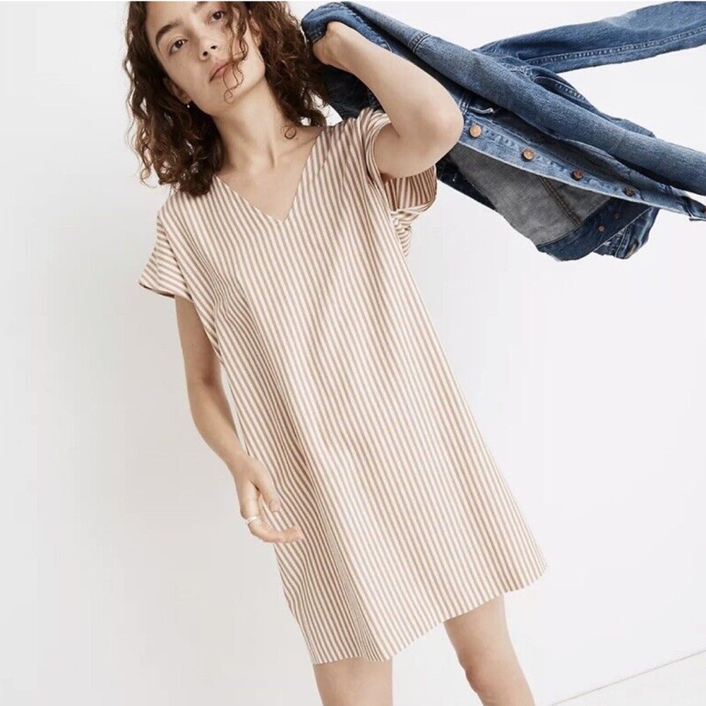 Madewell Striped Casual Dress
